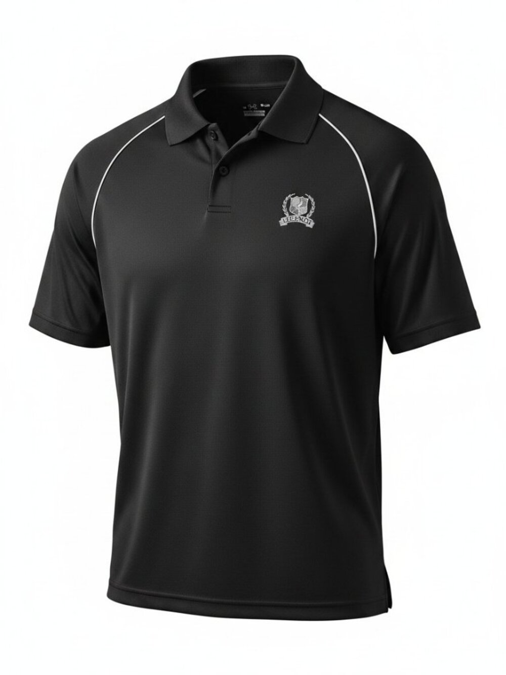 Under Armour Black Polo with White Piping and Legends Crest